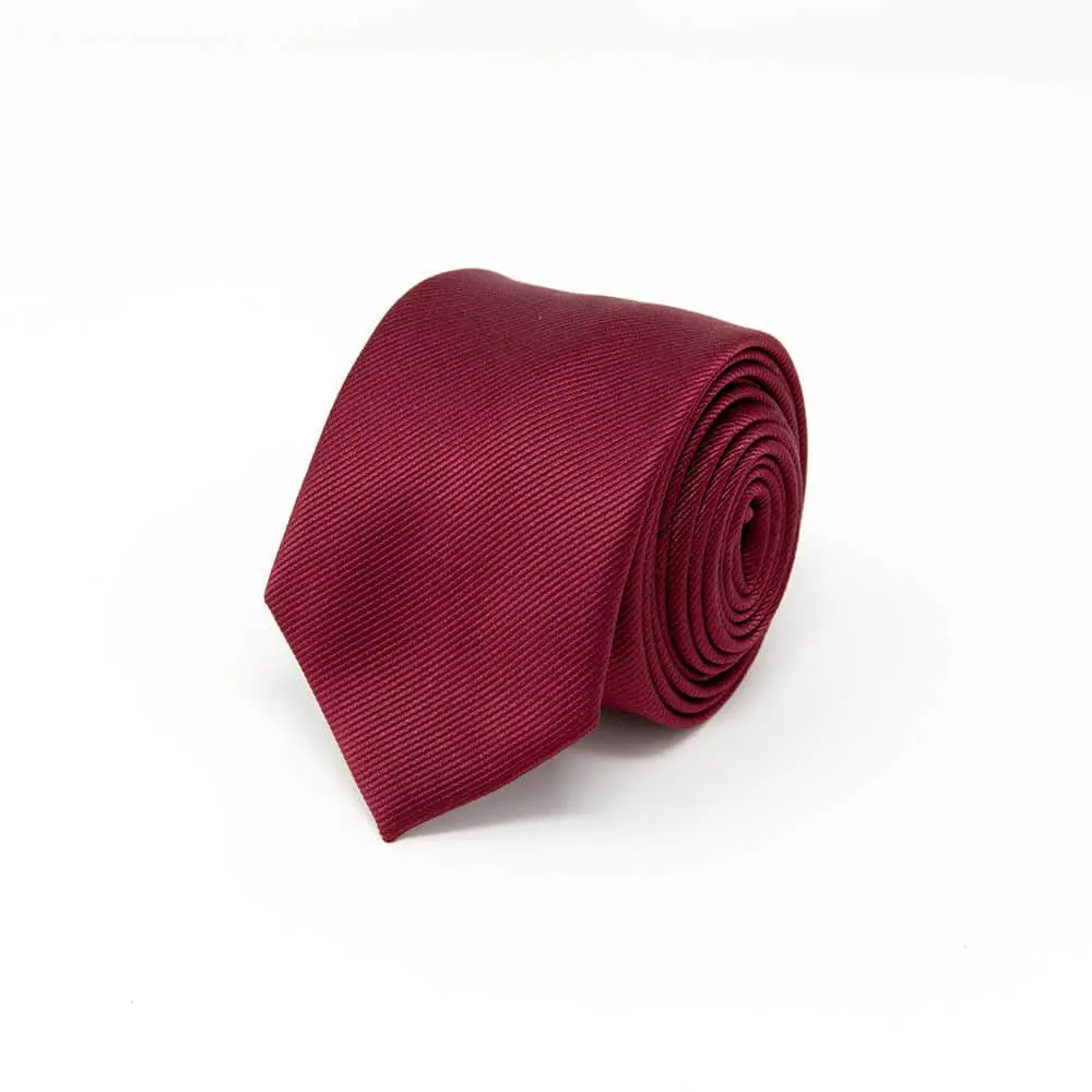 Classic Solid Burgundy Tie
