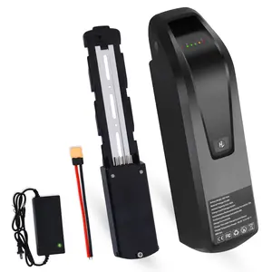 36V 15Ah Ebike Battery, 4 Pin / 5 Pin Lithium Ion Battery Pack for 250W-750W  Electric Bicycle Conversion Kit, High Capacity 36 Volt Battery with 40A BMS, USB Port & Safe Lock