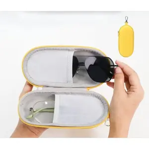 High-End Hard Shell Eyeglass Case, Portable Anti-Scratch Sunglasses Bag, Perfect Gift for Women, Easy Carry Outdoor Sun Glasses Storage, Portable Sunglasses Organizer