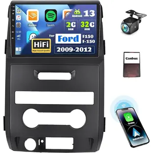 Rimoody [2+64G] Android 15 Car Stereo for Ford F150 F-150 2009-2012 with Wireless Carplay&Android Auto,9 Inch Android Head Unit Car Radio with Bluetooth FM/RDS Radio WiFi GPS Dual USB+Backup Camera