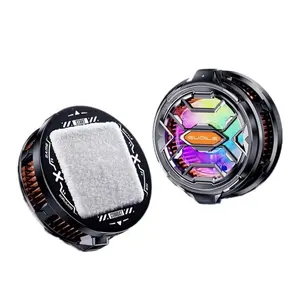 Magnetic Phone Cooler, RGB Cooling Fan, Smartphone Heat Sink, Magnetic Back Clip, Compatible with iPhone Android iPad