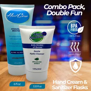 Fake Sanitizer (3.33oz) & Hand Creme (6oz)- Flasks For Your Favorite Discreet Beverage