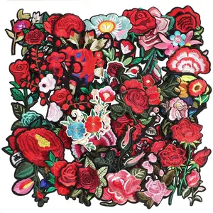 60 count Random Assorted  Sewing on/Iron on Patches, Embroidered Sew Applique Repair Patches for Jeans, Jackets, Backpacks and Clothes DIY Patches