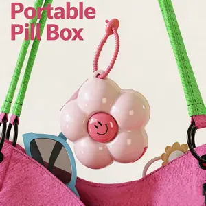 Leak-Proof Portable Pill Box - Secure Seal Medication Organizer for Vitamins, Fish Oil, Supplements & On-the-Go Needs