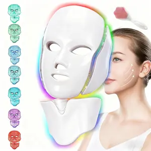 2027 New Lightweight Face & Neck Mask, Silicone Mask, Portable Facial Care Device, Rechargeable, Ergonomic Design, Home Use, Ideal Gift, Includes Brush