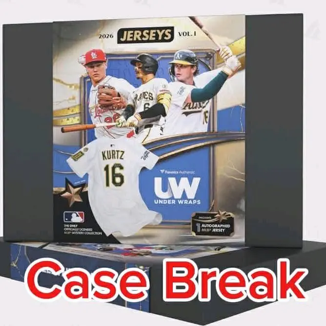 Jersey Case break. 8  box break of 2026 Fanatics Underwraps Authentic Autographed Baseball Jerseys. Pick your team(s) memorabilia break
