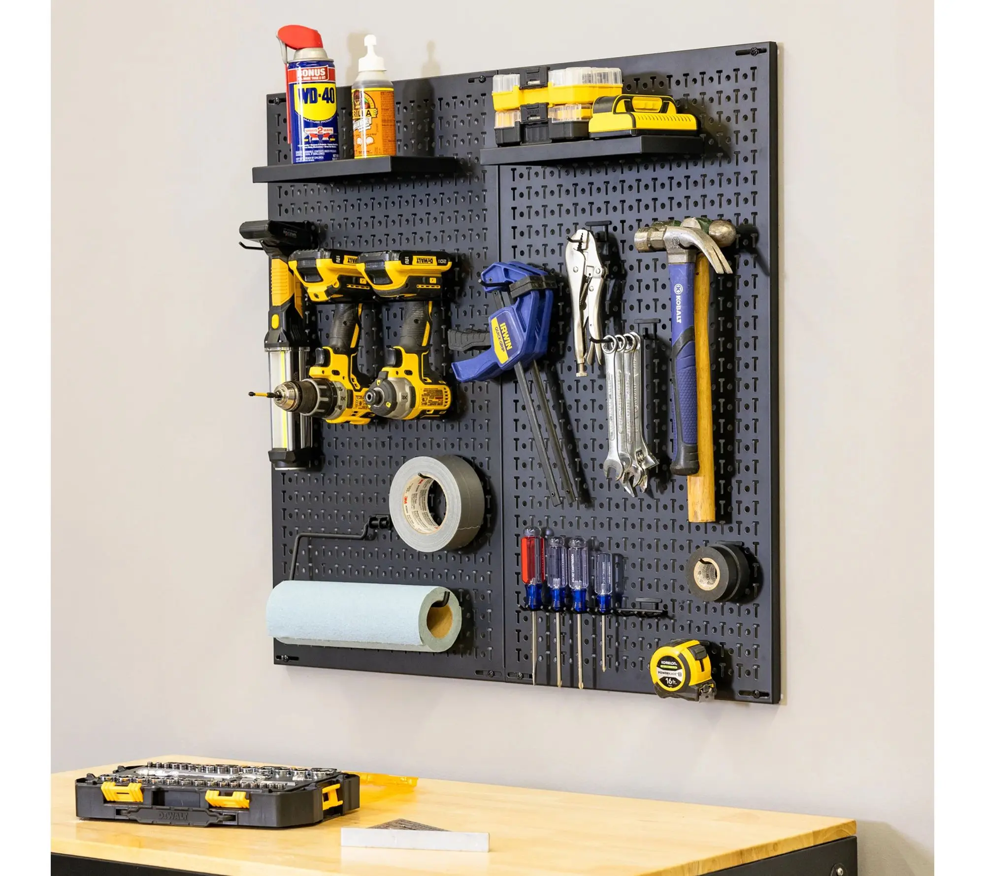 StoreYour 34" x 32" Pegboard - 13 Attachments