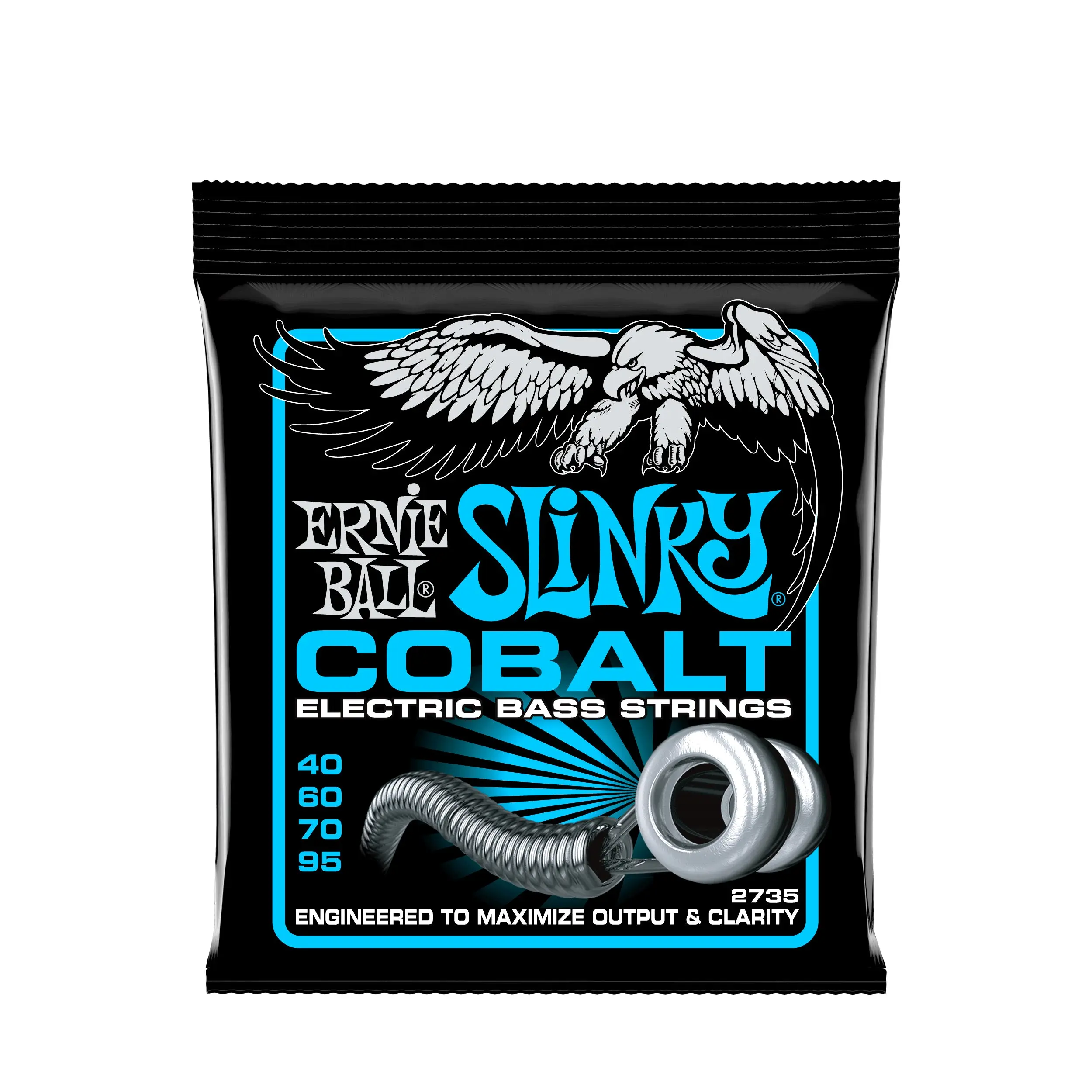 Ernie Ball Extra Slinky Cobalt Electric Bass Strings - 40-95 Gauge