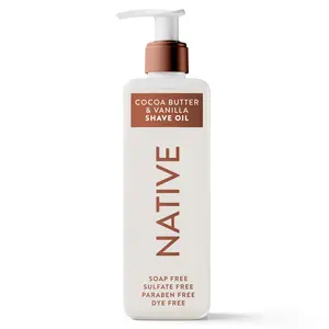 NATIVE Super Silky Shave Oil – Clear, Smooth Glide