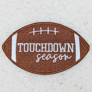 Touchdown Season Embroidered Football HAT/POCKET Patch