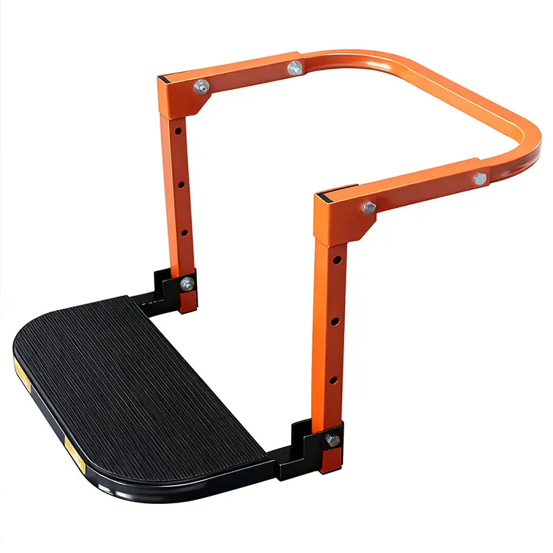 Foldable Steel Tire Step - Anti-Slip Grip Climbing Aid, Heavy Load Capacity (Max 350lbs) Folding Type Specialty Kitchen Utensil for BBQ, Outdoor Camping Kitchens