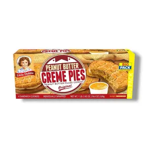 Little Debbie Peanut Butter Creme Pies | Big Pack | 6 Individually Wrapped Pies