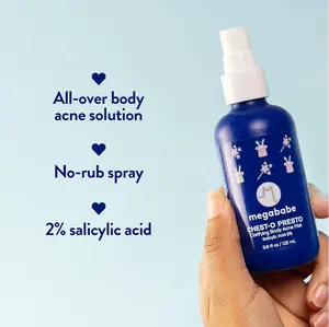 Megababe Chest-o Presto | Clarifying Body Acne Mist | Benzoyl Peroxide Free | 3.8 fl oz Megababe Chest-o Presto | Clarifying Body Acne Mist | Benzoyl Peroxide Free | 3.8 fl oz