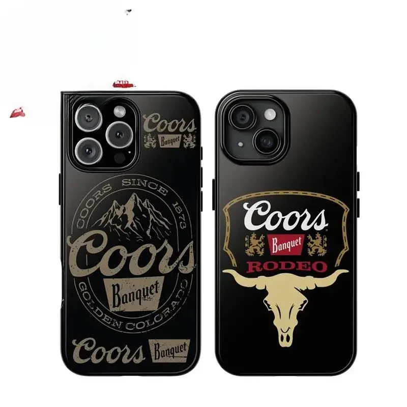 Coors Banquet Heritage Vintage Tough 2-Piece Smartphone Casing - Glam Protection for iPhone 11,12,13,14,15,16 - Gift Idea for Boyfriend