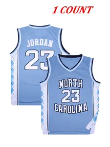 Men's Basketball Jersey Number 23 Embroidered Quick Dry Sports Wear, Jersey Shirts, Casual Loose Fit Outdoor Athletic Shirt for All Seasons