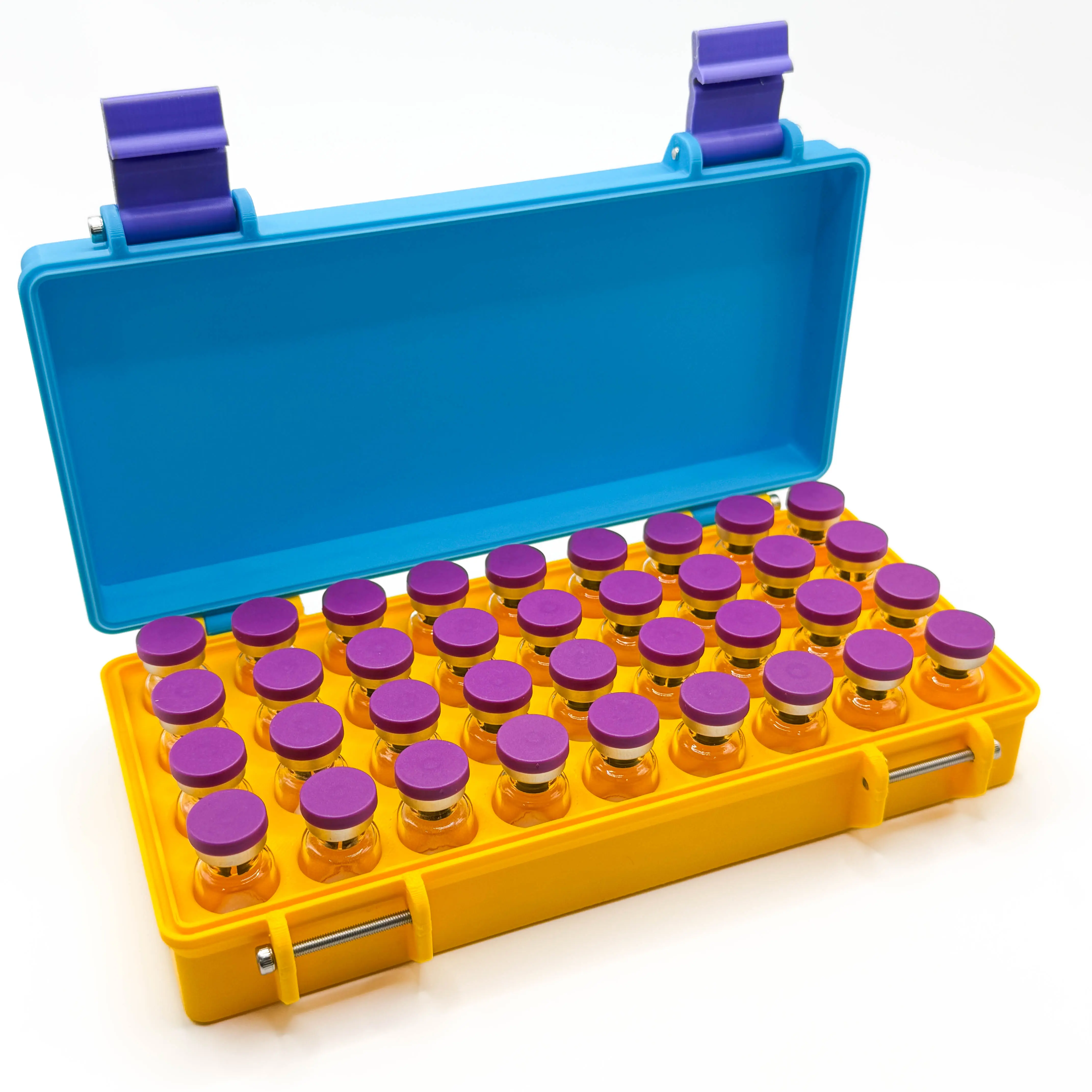 The OG Vial Case - Durable  36-Count 3mL Vials Storage Case, Multifunctional Box for Peptides, Insulin Storage box