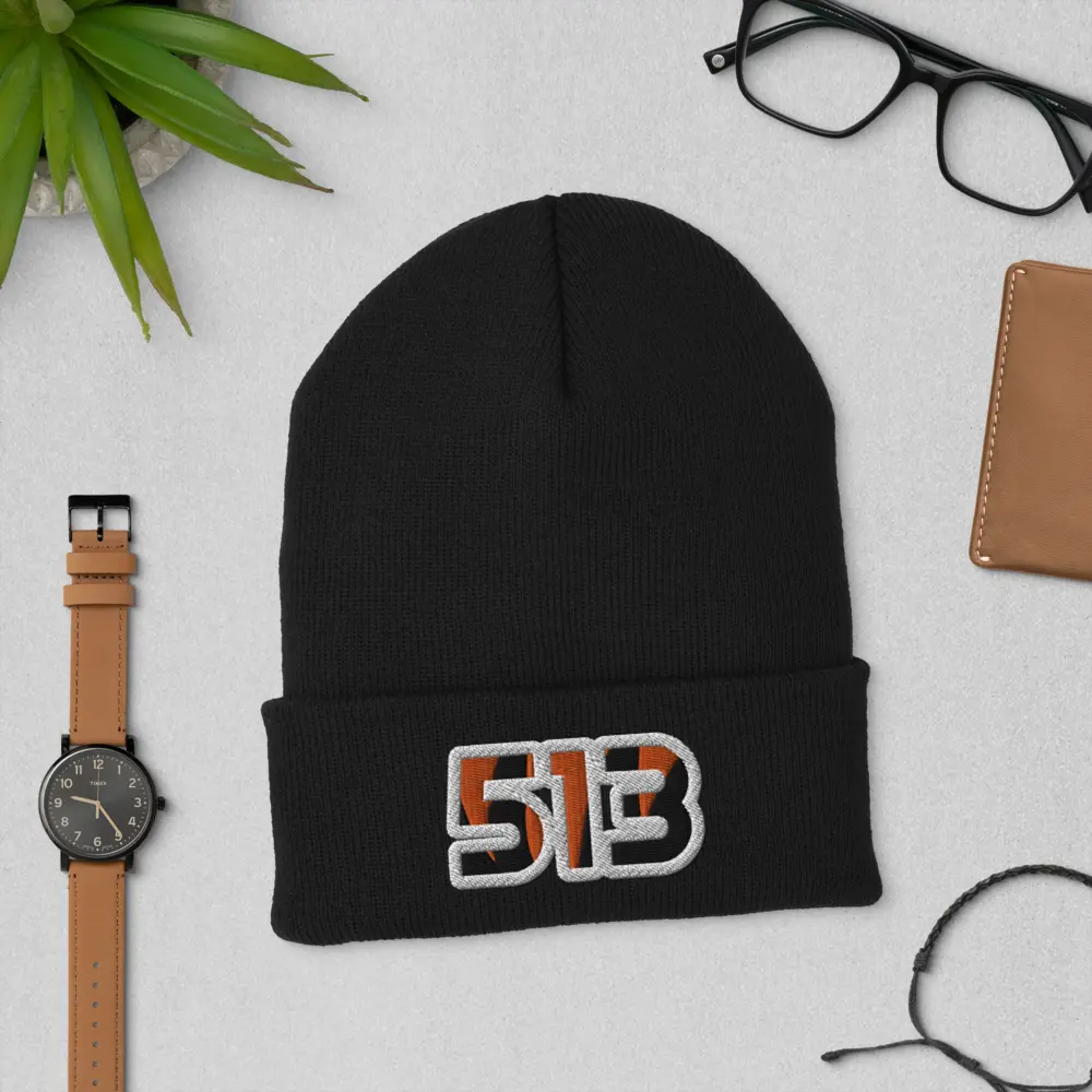 Bengals Inspired 513 Cuffed Beanie