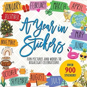 A Year in Stickers: Fun Pictures and Words to Highlight Celebrations -- Peter Pauper Press Inc - Novelty