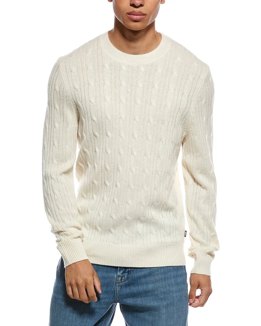 BOSS Hugo Boss Hetico Wool & Cashmere-Blend Crewneck Sweater
