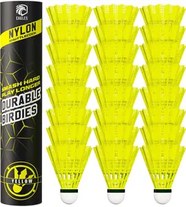 EAGLES Badminton Birdies - Nylon Bedminton Shuttlecocks for Softball/Baseball Batting Training - Highly Stable & Durable 24 Pack, 12 Pack or 6 Pack Shuttle Balls