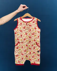 Waffle Rag Romper - Floral