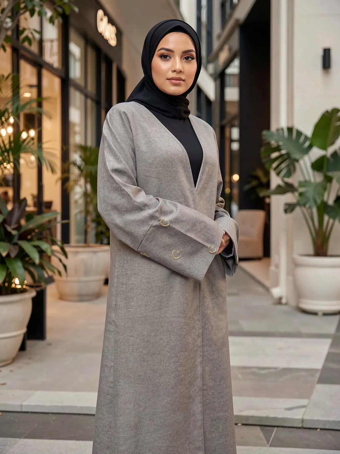 Women's Loose Casual Elegant Long Sleeve Open Front Woven Embroidered Robe Coat, Stylish and Comfortable Outerwear for Daily Wear