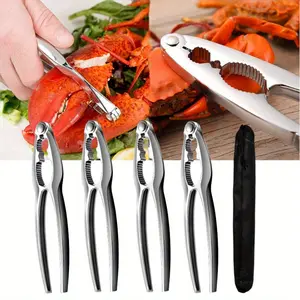 4 Pack Crab Leg Crackers and Tools Shellfish Crab Claw Cracker Seafood Lobster Crackers and Tools, Nut Crackers for Crab Legs
