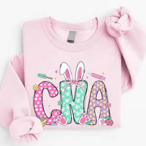 Easter CNA Sweatshirt, Certified Nursing Assistant Gift, Nurse Life Shirt, Happy Easter Sweater, CNA Life Shirt, Bunny Nurse Tee