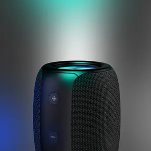 Bobtot Mini Wireless Bluetooth Bass Speaker, 25H Playtime, Stereo Sound, RGB Lights, Dual Pairing, Waterproof Design, Compatible with PC Computers, Wireless Bass Speaker