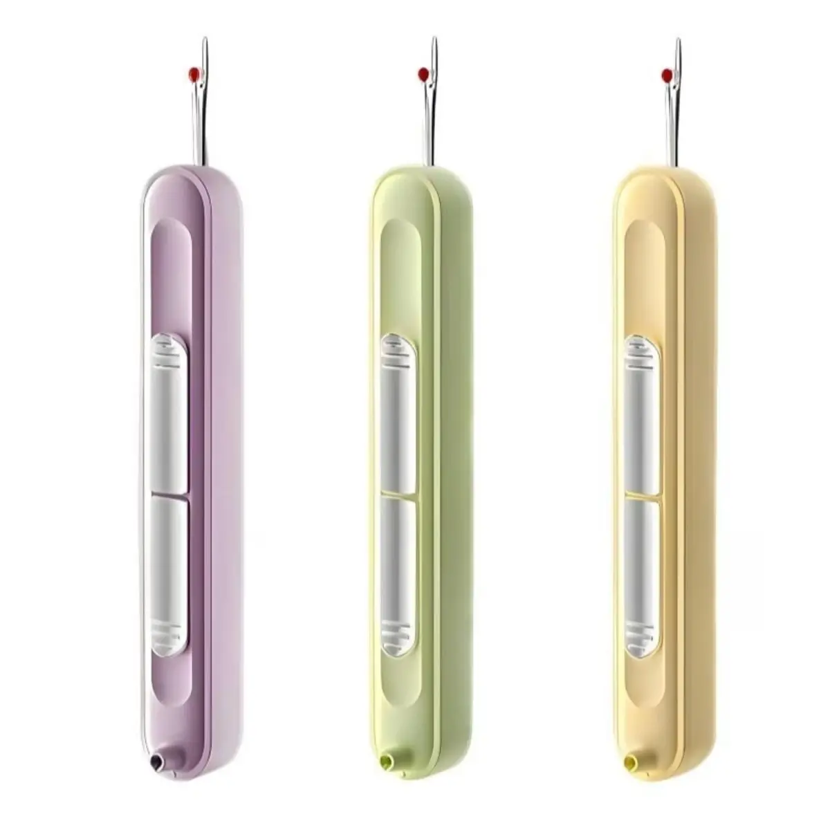 2 in 1 Automatic Needle Threader with Seam Ripper, Time-Saving Sewing Gadget, Portable for Sewing Machine, Craft And Quilting Supplies (3-Pack, Mixed Colors)