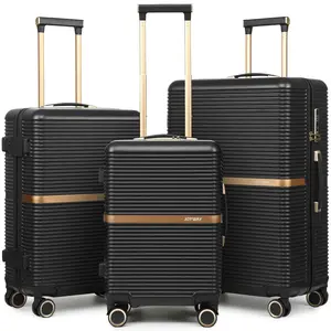 Joyway 3-Piece Luggage Set, Lightweight Durable Travel Suitcase with Cup Holder, TSA Lock and Spinner Wheels