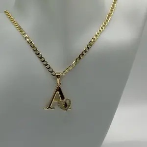 Personalized Initial Necklace with Custom Letter Pendant for Custom Name Jewelry