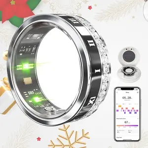 GANSI Smart Ring for Women & Men | IP68 Waterproof Fitness Tracker |Sleep Tracking Heart Rate Healthy Monitor | Activity/Steps/Calories | for iOS & Android 11#