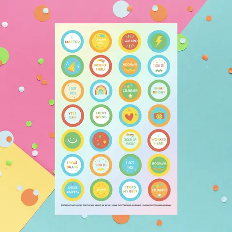 Motivational Journal Sticker Sheet
