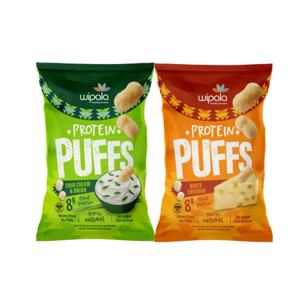Wipala Snacks Protein Puff (6-Pack) 8g of Protein Per Bag!
