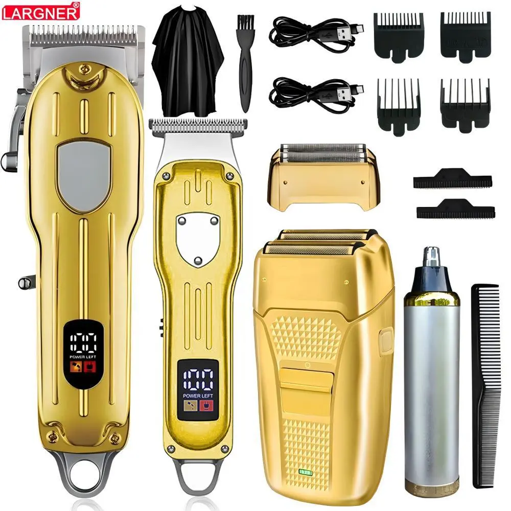 4 in 1 Hair Cutting Grooming Kit, 1 Set Professional Diffuser Hair Clippers and Shaver Set, Cordless Beard Trimming for Men, Rechargeable Barber Clippers Set, Wireless Hair Trimmer, Barber Equipment