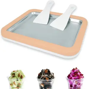 No Pre-Freezing Ice Cream & Yogurt Roll Maker Set, Double Spatula Ice Cream Machine with Quick Freeze Mold, Baking Dessert Accessories, Perfect for Home Cooking & Summer Cooling Treats
