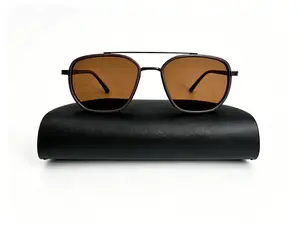 Classic polarized aviator sunglasses with UV400 protection, unisex outdoor sunglasses