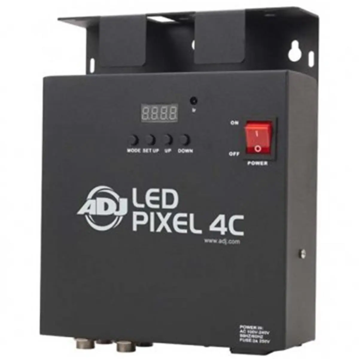 American DJ PIX088 LED Pixel Light Controller - 4-Channel Compact Unit with Remote Control, Manual Control, 24 Built-In Programs, 4 DMX Modes, Sound Activation, AC 100-240V, IEC In/Out, Reversible Bracket, 72W Max Power Draw for Musicians, DJ Performances