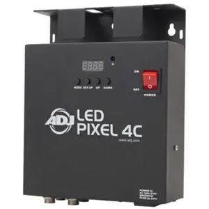 American DJ PIX088 LED Pixel Light Controller, 4-Channel, Color Changing, Remote Control, 24 Built-In Programs, 4 DMX Channel Modes for Musicians