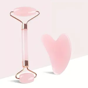 1/2pcs Facial Beauty Massage Tool Set, Includes Roller Massager and Scraper, Suitable for Body and Back, Textured Items Vary, Facial Wand, Beauty Equipment