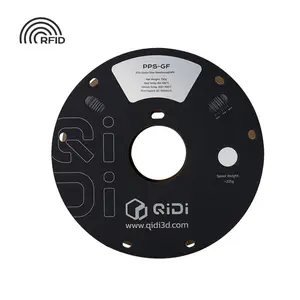 QIDI PPS-GF20 Filament 1.75mm, Glass Fiber Reinforced High-Temp 3D Printer Filament, Heat Resistant up to 240°C, Flame-Retardant, Compatible with Most FDM 3D Printers, 750g Spool (2.2lbs)
