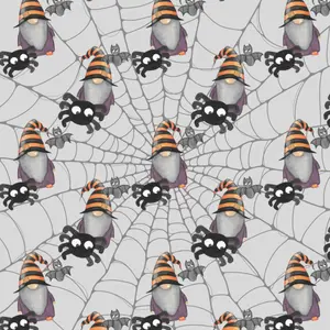 Spooky Gnomes Pattern 3 Quilting Cotton Fabric