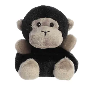 Palm Pals Adorable Gunga Gorilla 5 inch Black Mini Soft Plush Collectable Stuffed Animal
