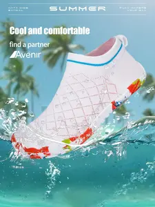 Women's Plain Indoor Sports Shoes, Breathable Mesh Beach Shoes, Rubber Sole Anti-Slip Wear-Resistant Sandals, Dn. Monkeys