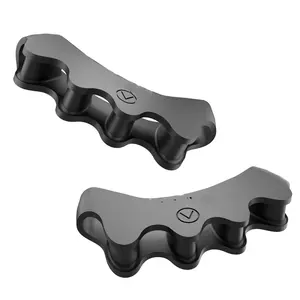 for Men and Women - Improve Balance and Align Toes to Their Natural Shape - Bunions, Hammer Toes, Enhanced Athletic Mobility - Toe Separators - Black