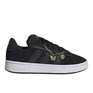 adidas Womens Grand Court Alpha 00S Lace Up Sneakers Shoes Casual - Black