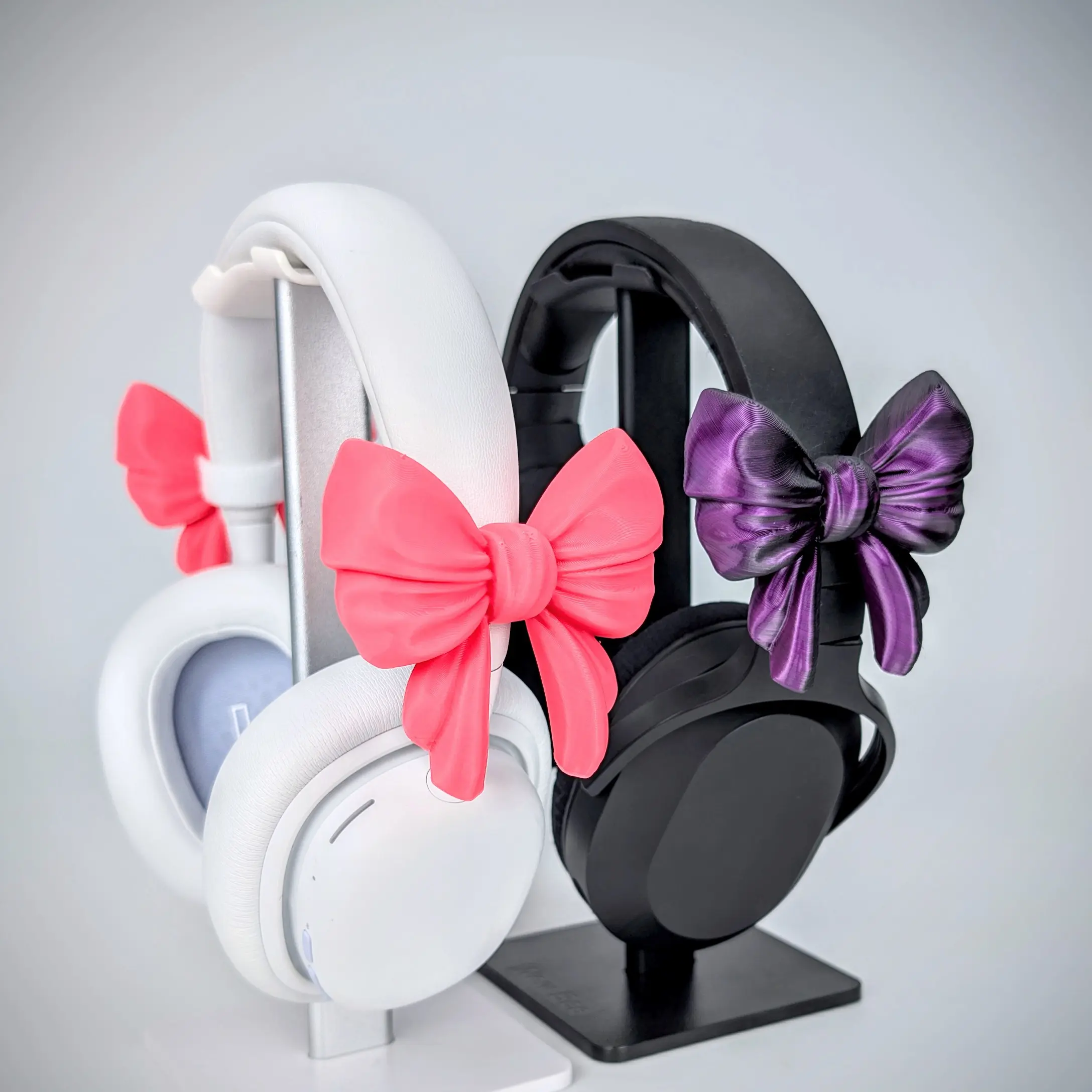 Bow Headphone Accessory | Cute Coquette Bows for Headsets | Adorable Bow for Headband