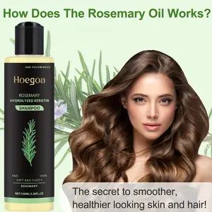 Rosemary Thickening Shampoo, Herbal Essence Nourishing & Repairing Shampoo for Oil Control and Fluffy Hair