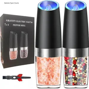 Battery-Powered Electric Pepper Grinder Complete Set, Efficient Kitchen Tool for Freshly Ground Peppers, Durable Design for Everyday Use